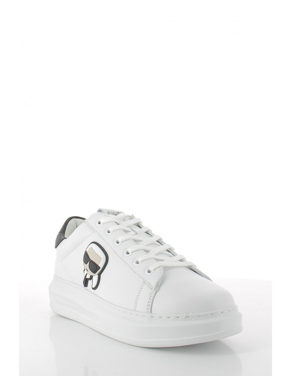 karl lagerfeld baskets de ville homme kapri mens karl ikonic 3d lace cuir blanc
