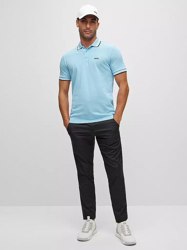 BOSS Poloshirt Modern Fit PADDY hellblau