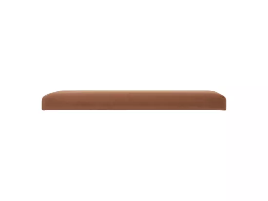 2 en 1 Pouf pliant double et coffre de rangement Velours Ambre 76 x H 38 cm