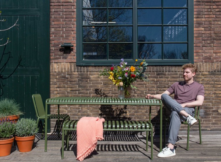 Hay Palissade Armchair tuinstoel Olive
