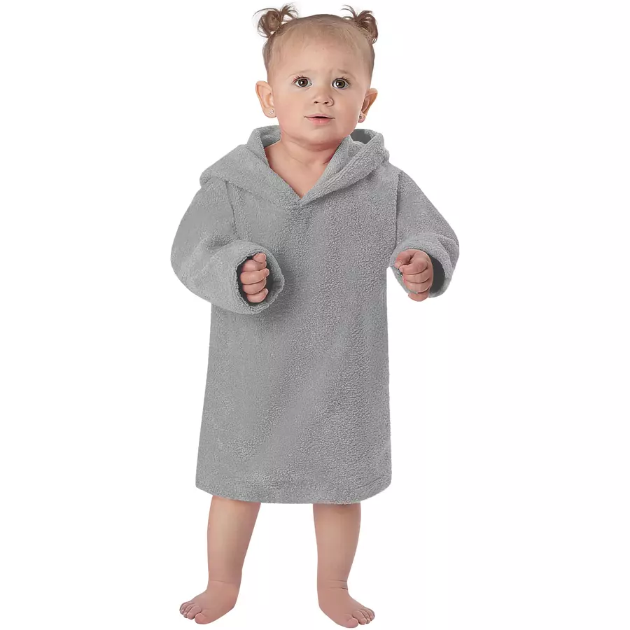 normani Kinder langarm Poncho Pichilemu Grau