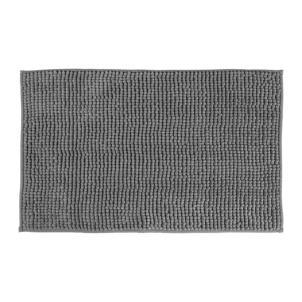 Tapis de bain chenille gris 45x75cm