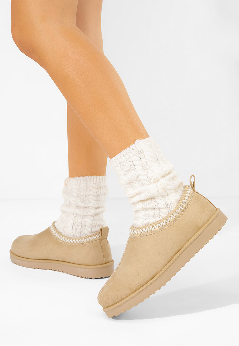 Sabots femme beige Dioria