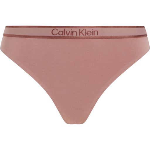 Calvin Klein Thong, Red Grape/Apple Butter Logo, L