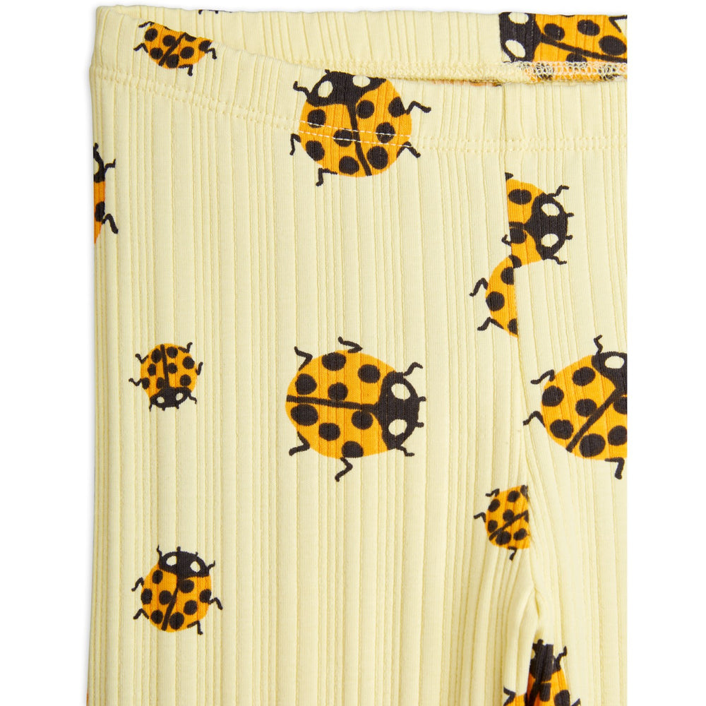 Køb Mini Rodini Yellow Ladybugs AOP Leggings