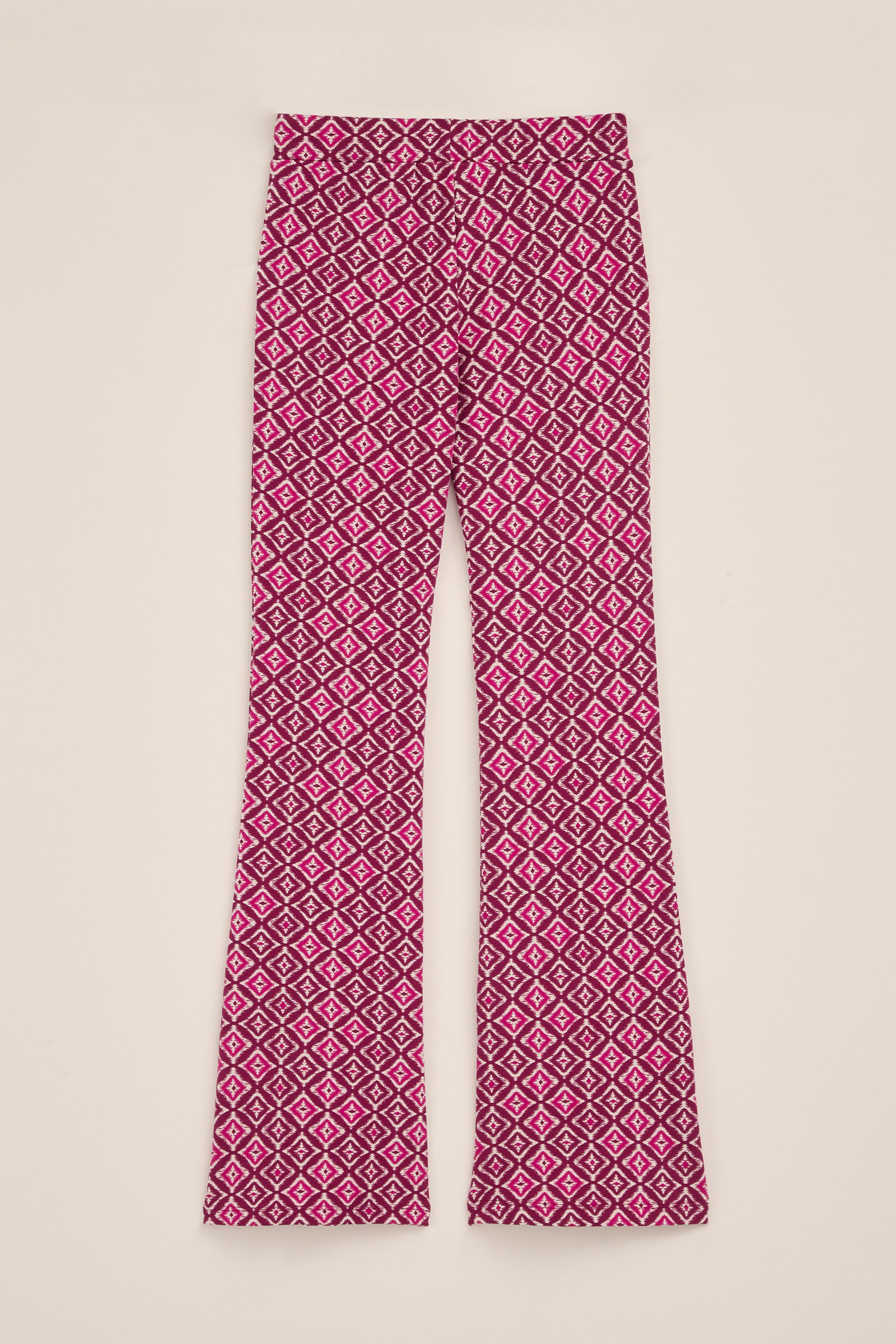 Meisjes flared legging met dessin WE Fashion Roze