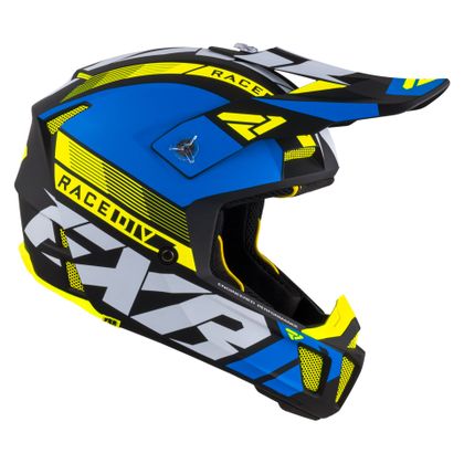 Casque cross FXR CLUTCH BOOST BLUE/HI VIS 2021 - Bleu / Jaune