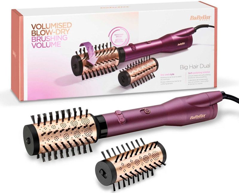 BaByliss - Big Hair Dual - Föhnborstel - Roterend - Keramisch