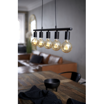 Nordlux hanglamp  Paco 5-lichts zwart