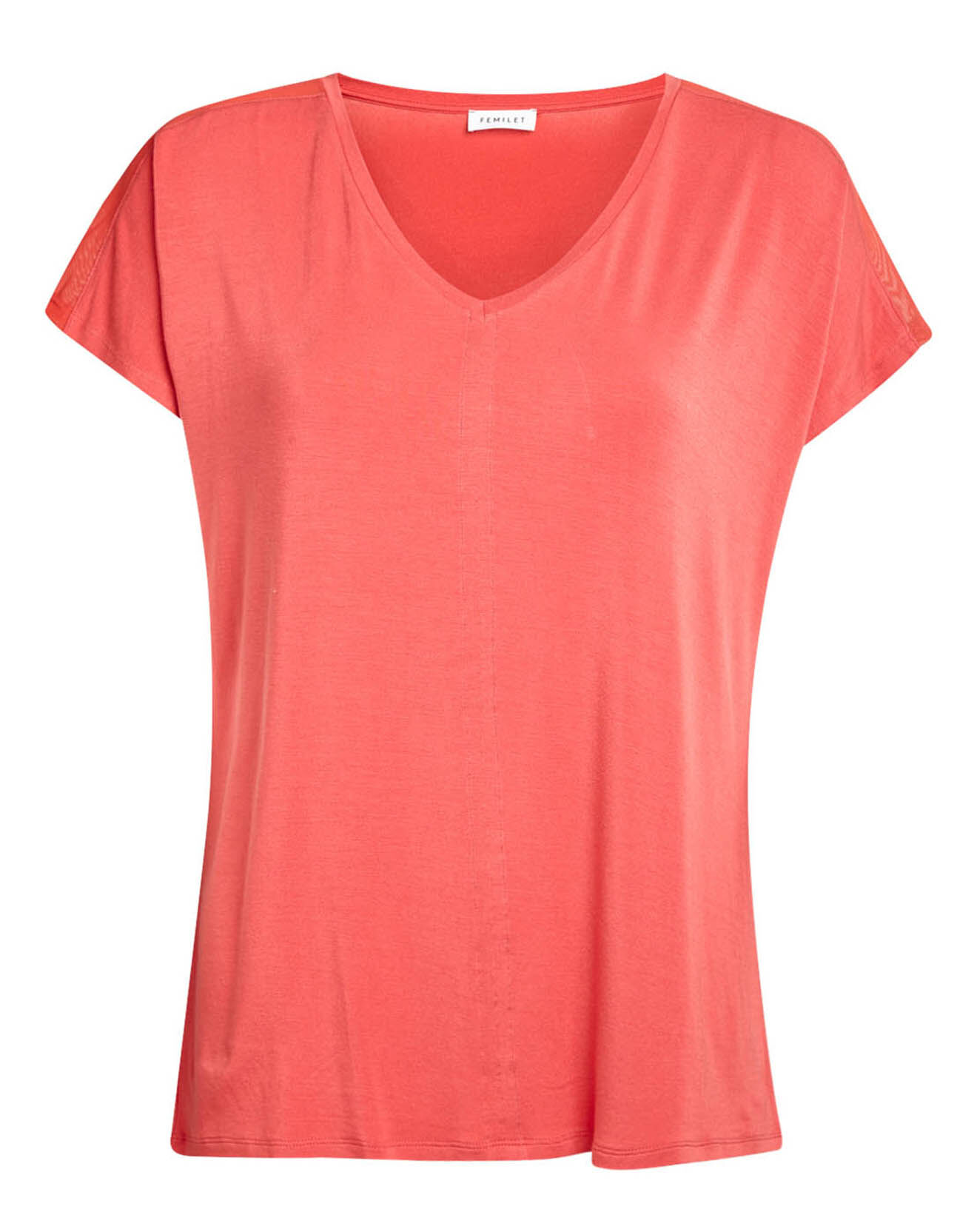 Femilet T-Shirt col V pêche