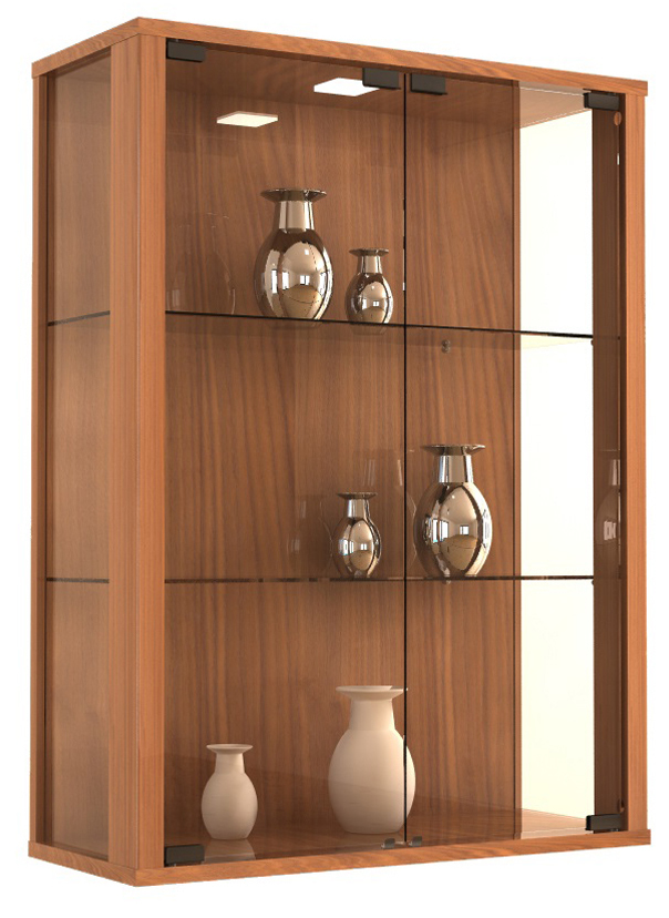 Hängevitrine UDINA - Kern-Nussbaum - 60 cm breit