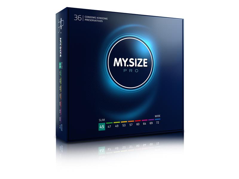 MY.SIZE PRO Kondome 45 36 Stück Besonders feuchte, gefühlsechte Präservative aus reinem VYTEX- Latex