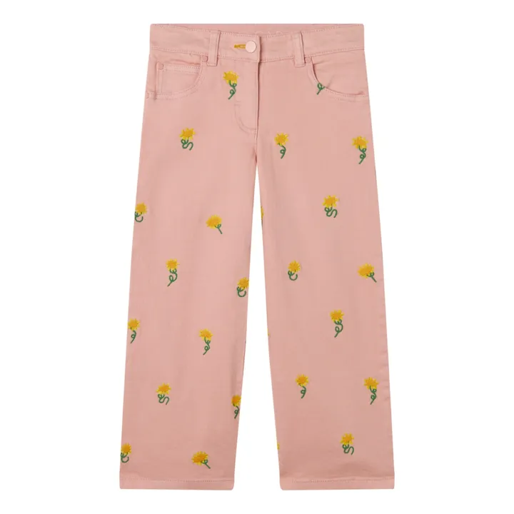 Stella McCartney Kids Pantalon Broderie Fleur | Rose