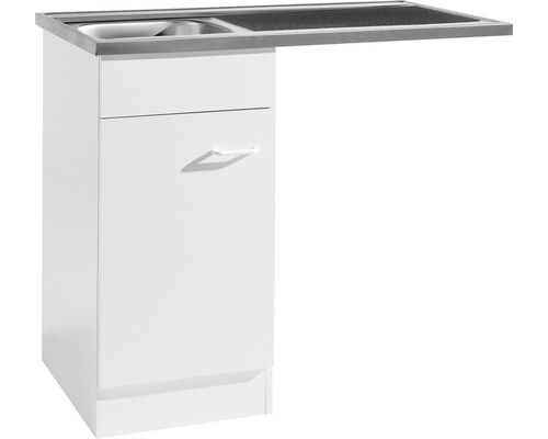 Held Furniture Spoelbakkast incl. spoelbak (Geen afmetingen BxDxH 100x60x85 mm) wit mat, gedemonteerd