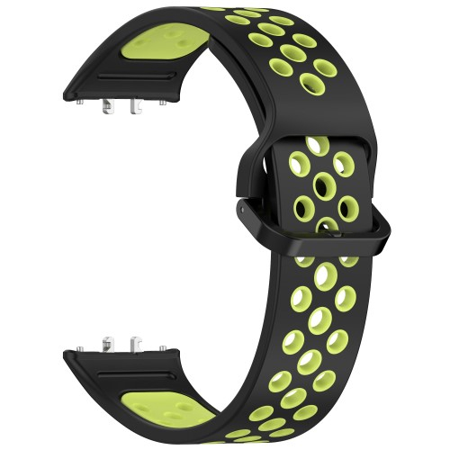 Samsung Galaxy Fit3 Silikon Armband Dual Color (Gelenkumfang: 160-230mm) - Schwarz / Grün