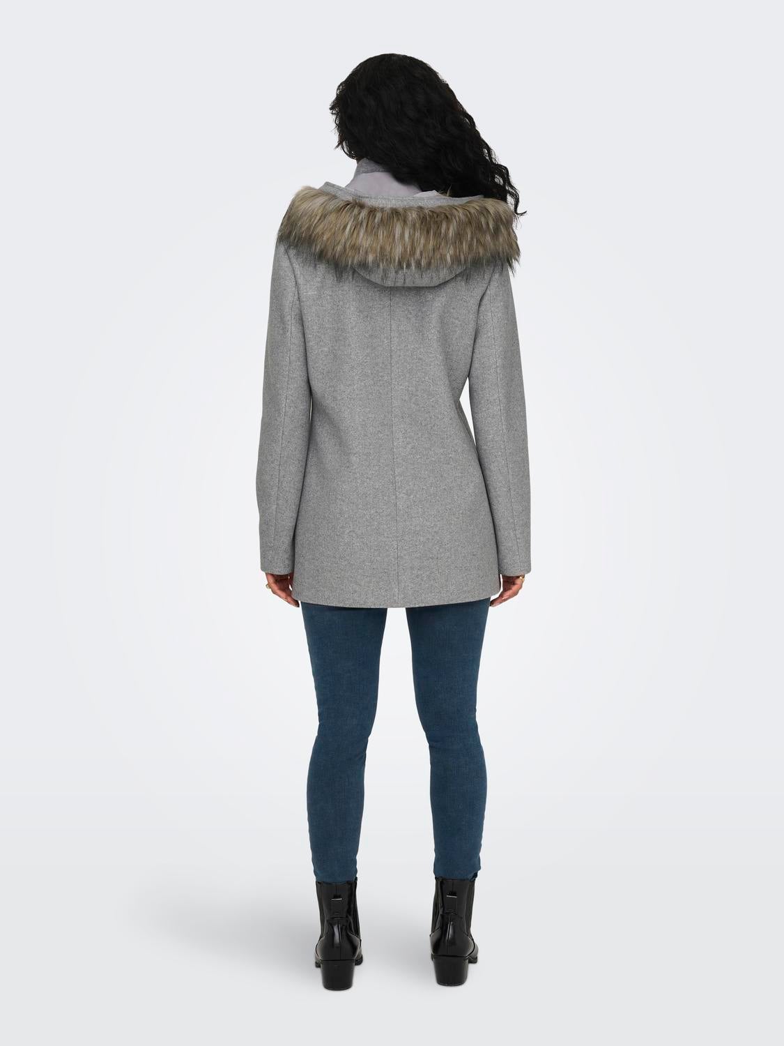 ONLNEWERICA Mantel Medium Grey Melange