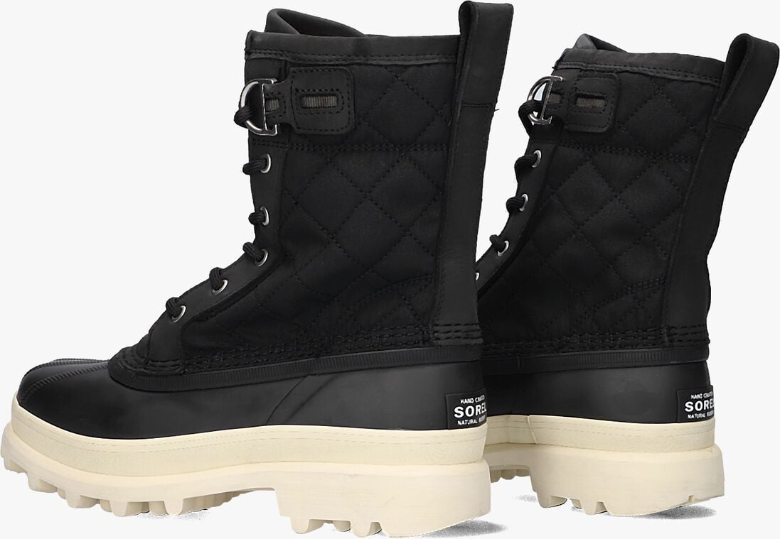 zwarte sorel veterboots caribou royal wp dames