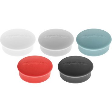 Plots magnétiques aimants Ø 19 mm Discofix mini Magnetoplan - Lot de 10
