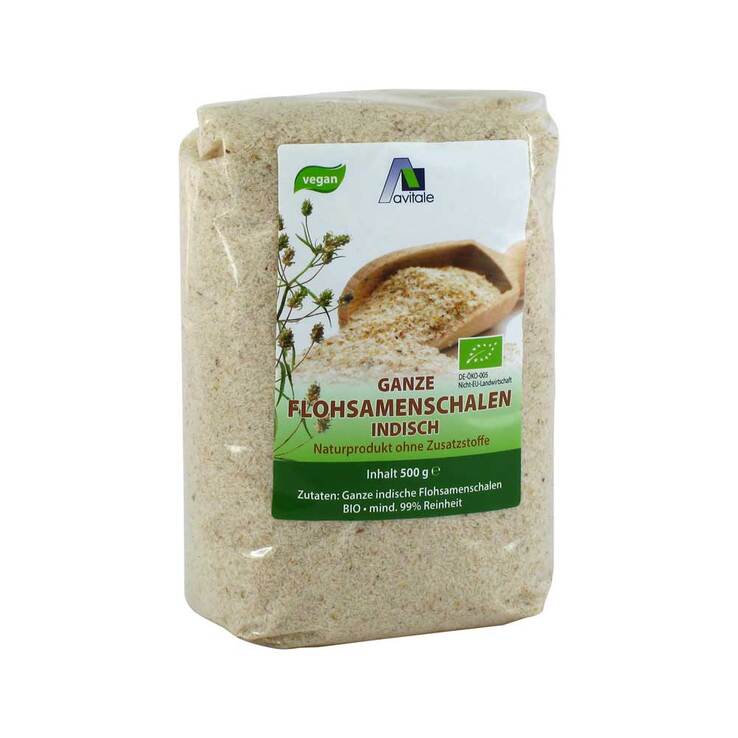 Flohsamenschalen indisch Bio, 500 g