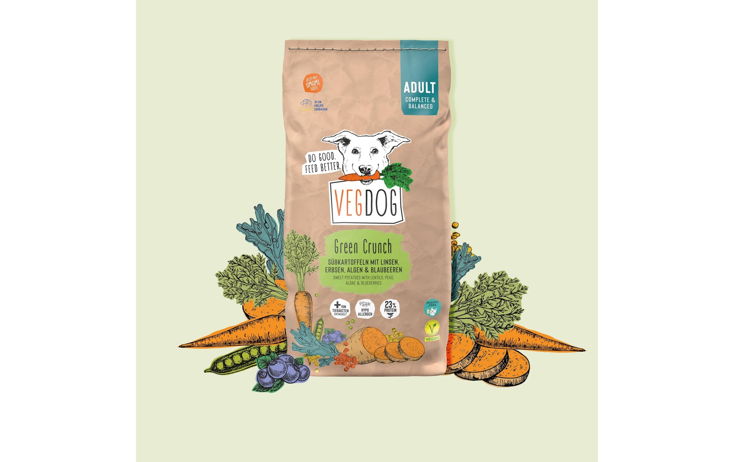 Trockenfutter Green Crunch 2 kgHypoallergenes Alleinfuttermittel für ausgewachsene Hunde