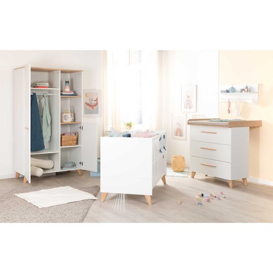 Léon Lit cododo   Blanc        60 x 120 cm   de               Roba