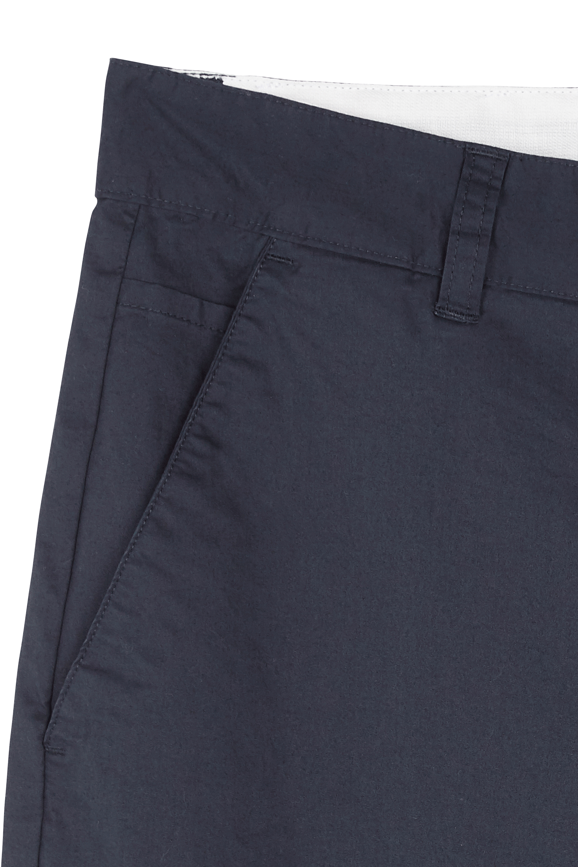 FARAH Pantalon droit en coton biologique HAWTIN STR PAPER Bleu
