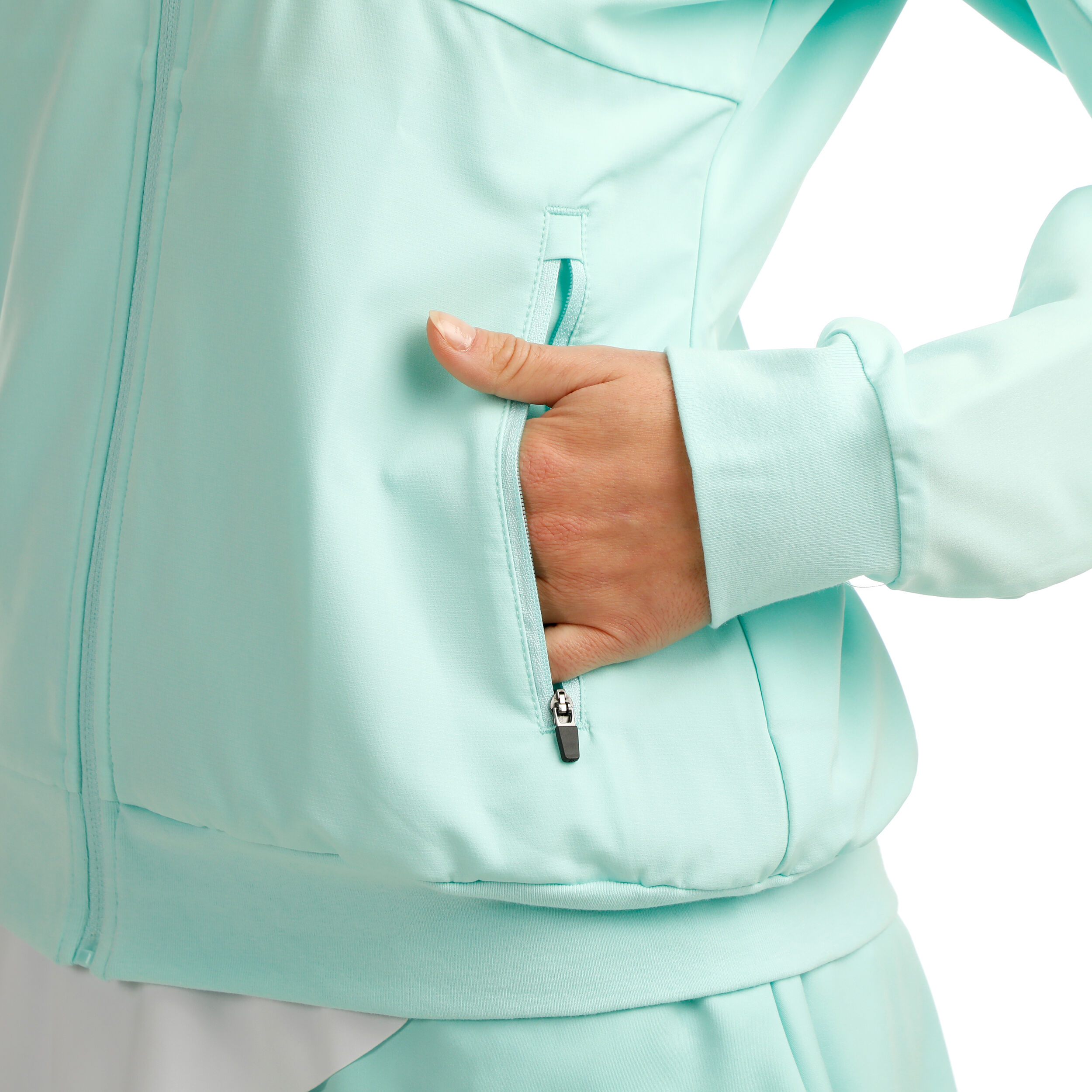 Quiet Please Wild Return Veste De Survêtement Femmes - Turquoise , Blanc