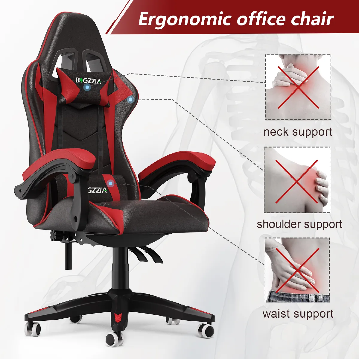 RATTANTREE Bigzzia Chaise de Gaming