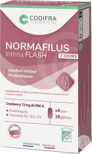 Codifra Normafilus Intima Flash 28 Gélules