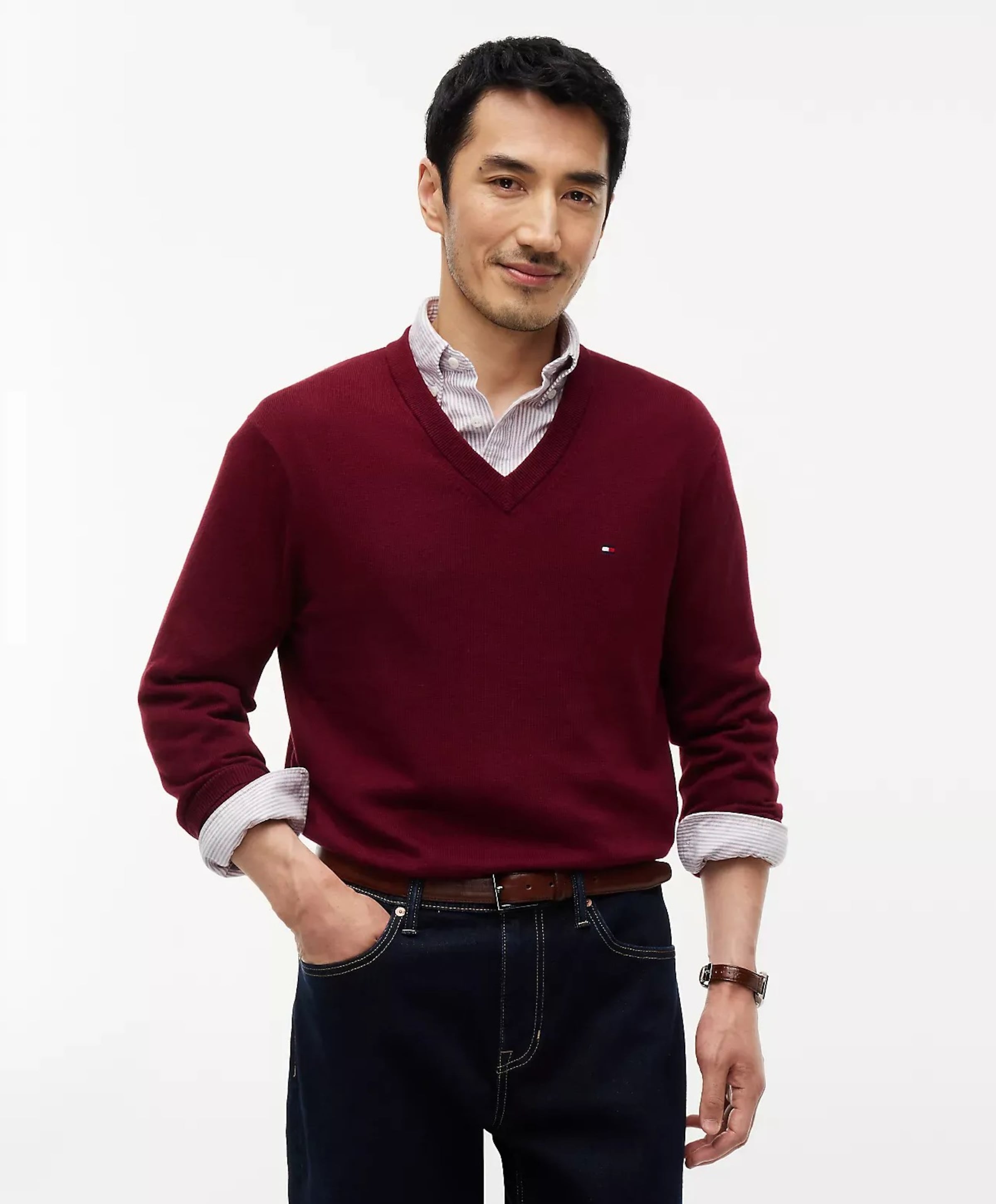 Tommy Hilfiger Heren trui bordeaux