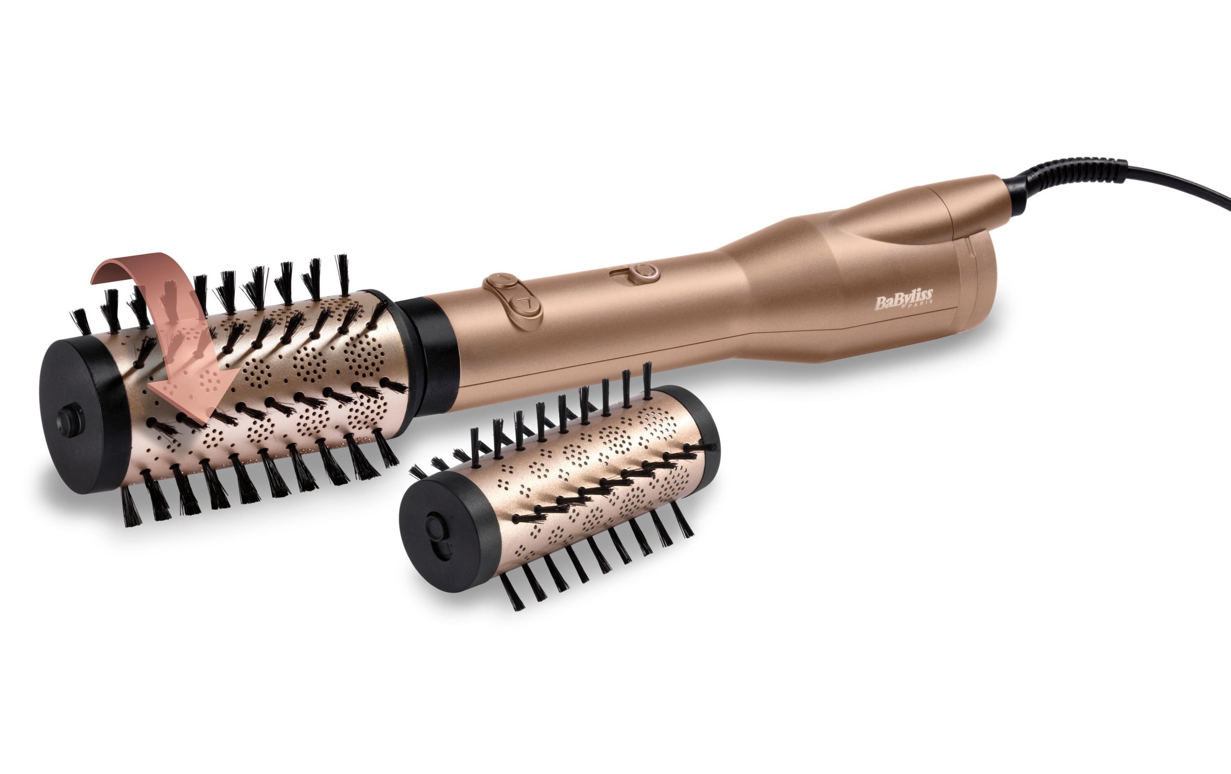 BaByliss Warmluftbürste »Big Hair« 2 Aufsätze