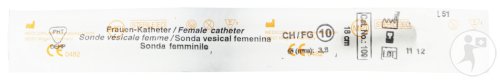 Sonde Vésicale Femme 18cm Ch10 Noir 1 Pièce