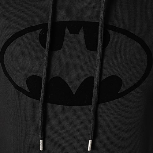 Sweat Capuche Batman Logo Velvet Noir Noir