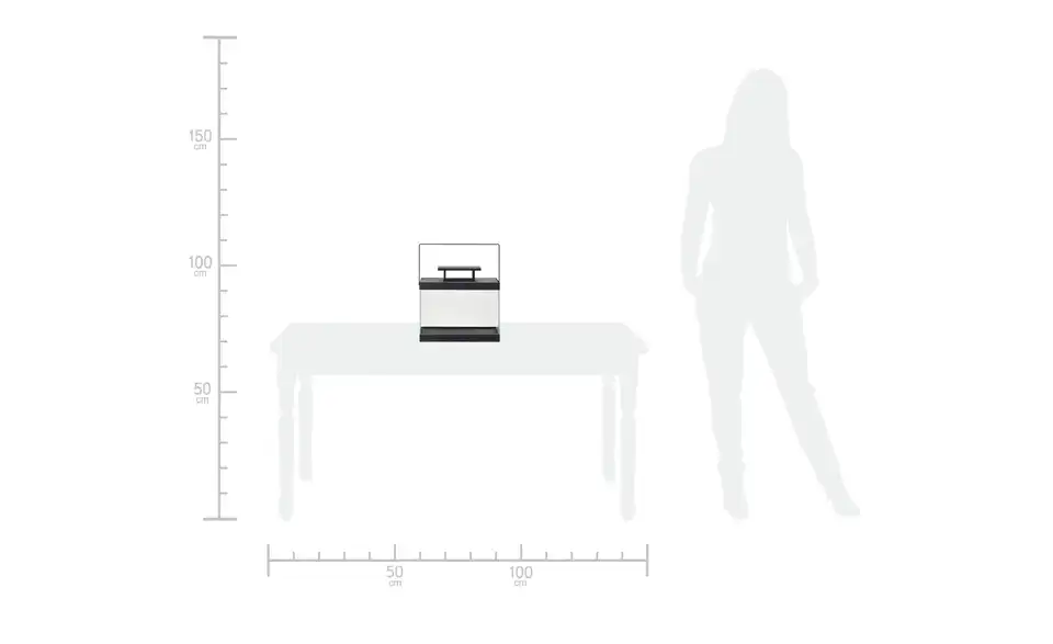 Metalllaterne 33 cm