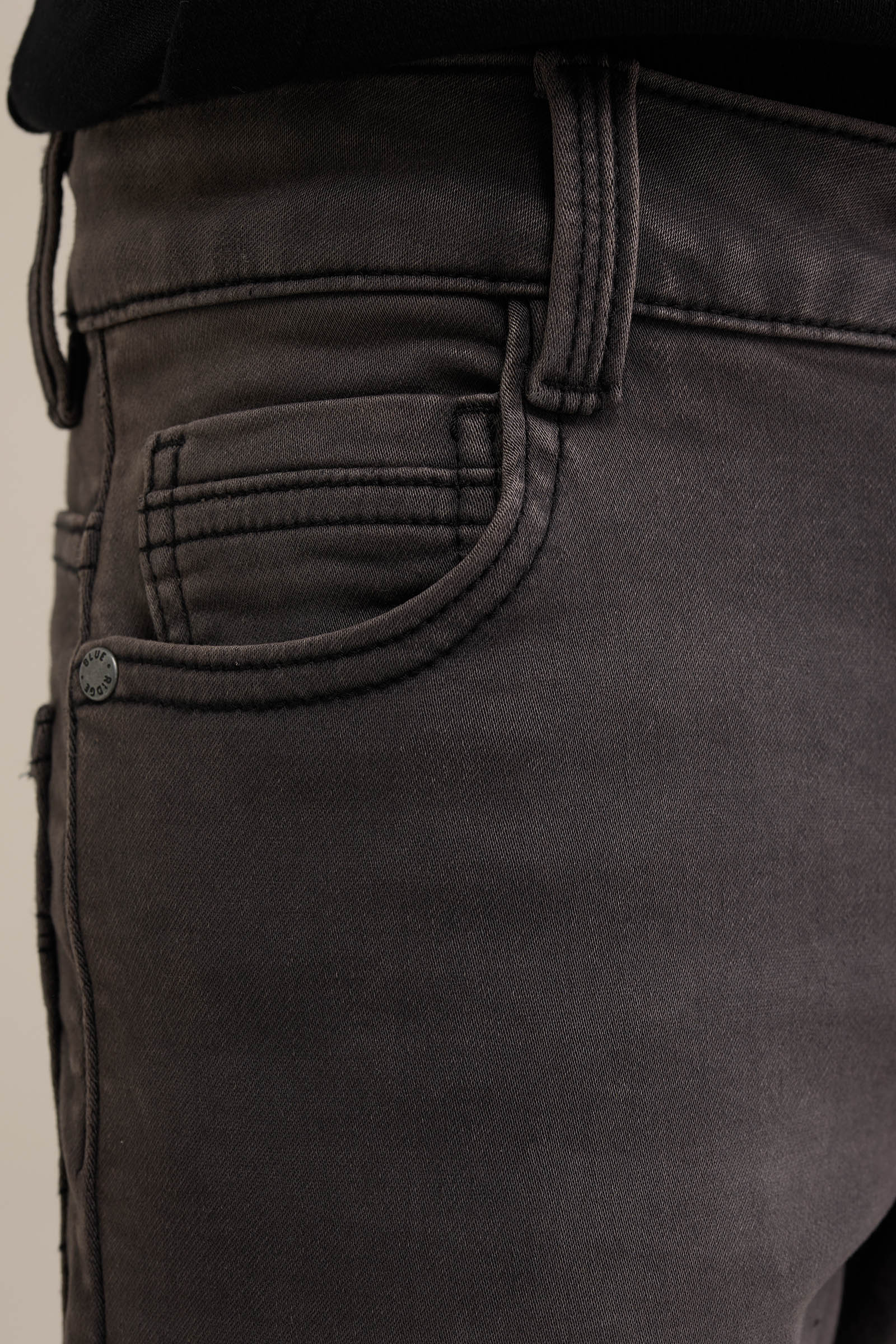 Jongens skinny fit jeans van jog denim Blue Ridge Donkergrijs