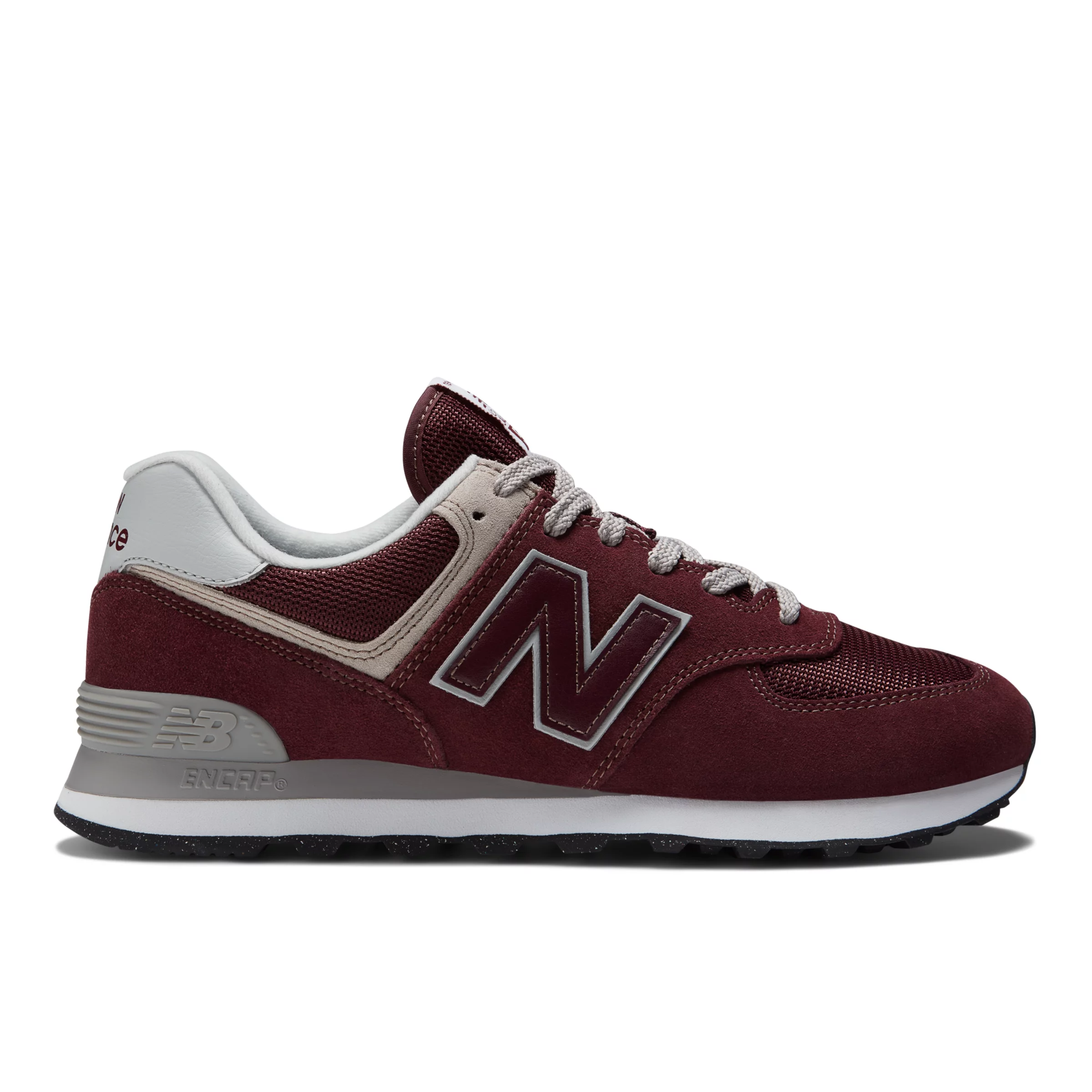 574 Core Burgundy with White