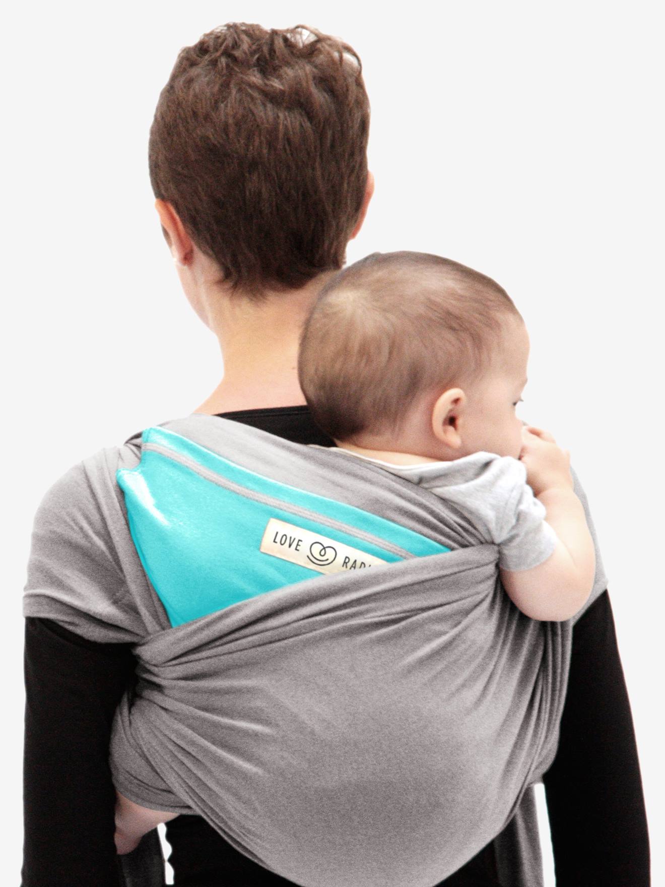 Porta-bebês L'originale LOVE RADIUS by JE PORTE MON BEBE liso cinza escuro