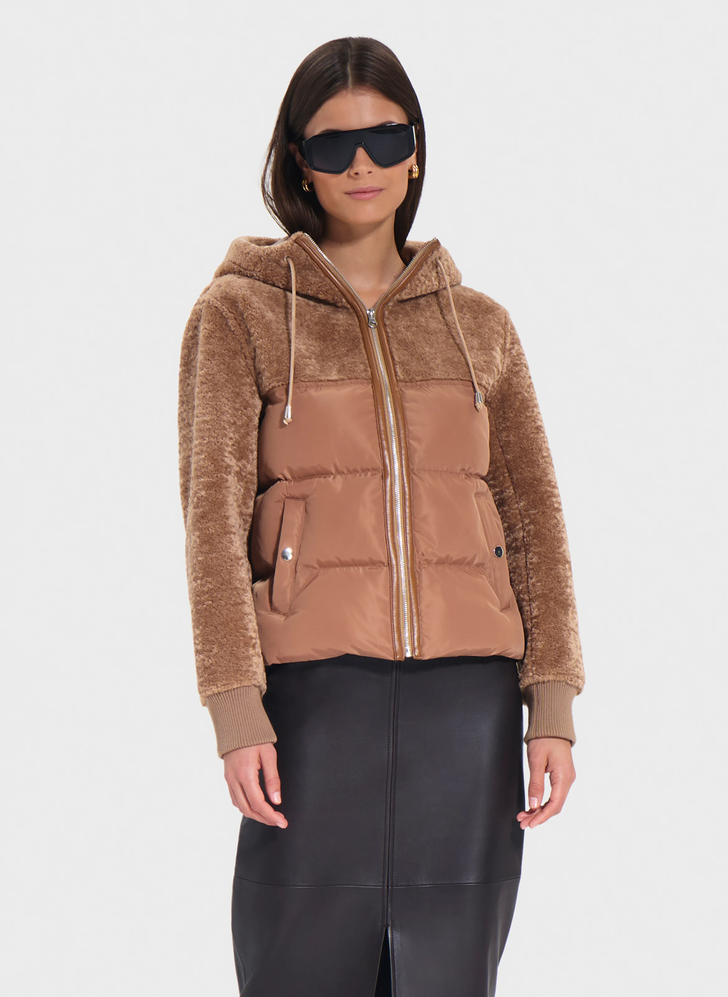 MEY - Veste col montant | Beige