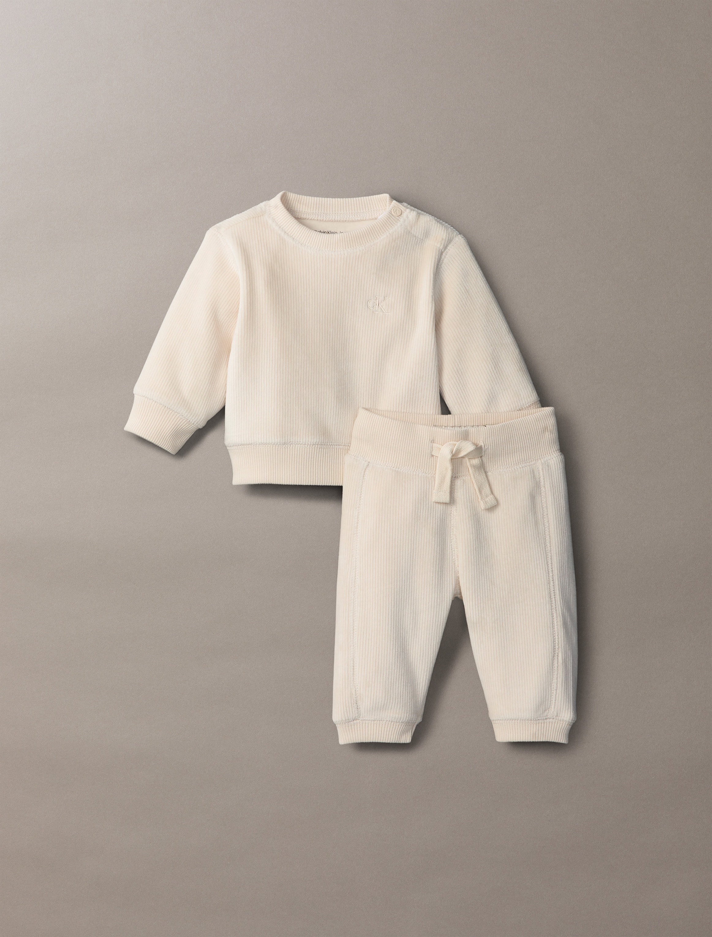 Calvin Klein Jeans Shirt & Hose »RIB VELVET FLEECE SET GIFTPACK«, 2 Stk. für Babys bis 2 Jahre, Geschenkset