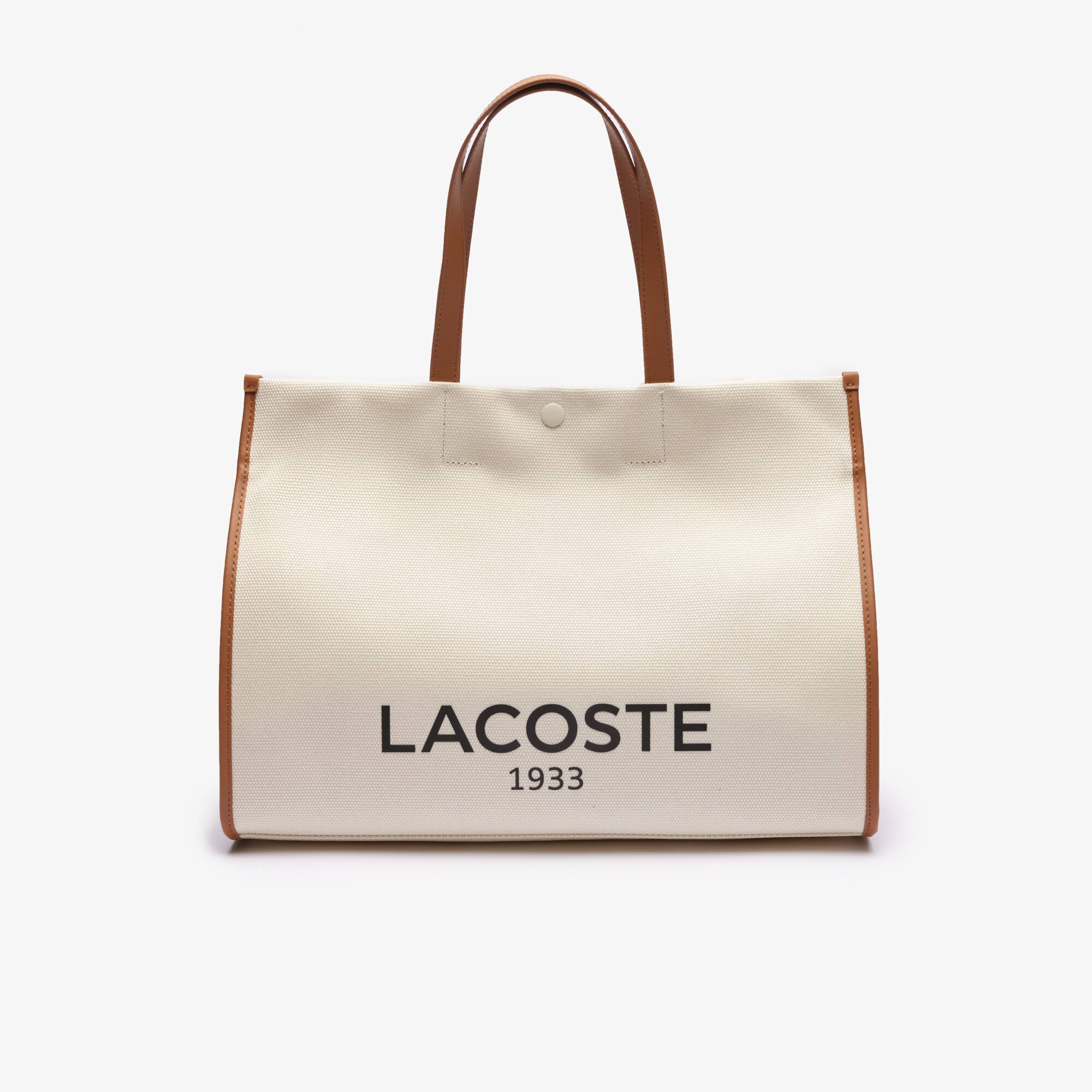 Heritage Tote aus Canvasbaumwolle Taschen - Braun - Lacoste - Unisex