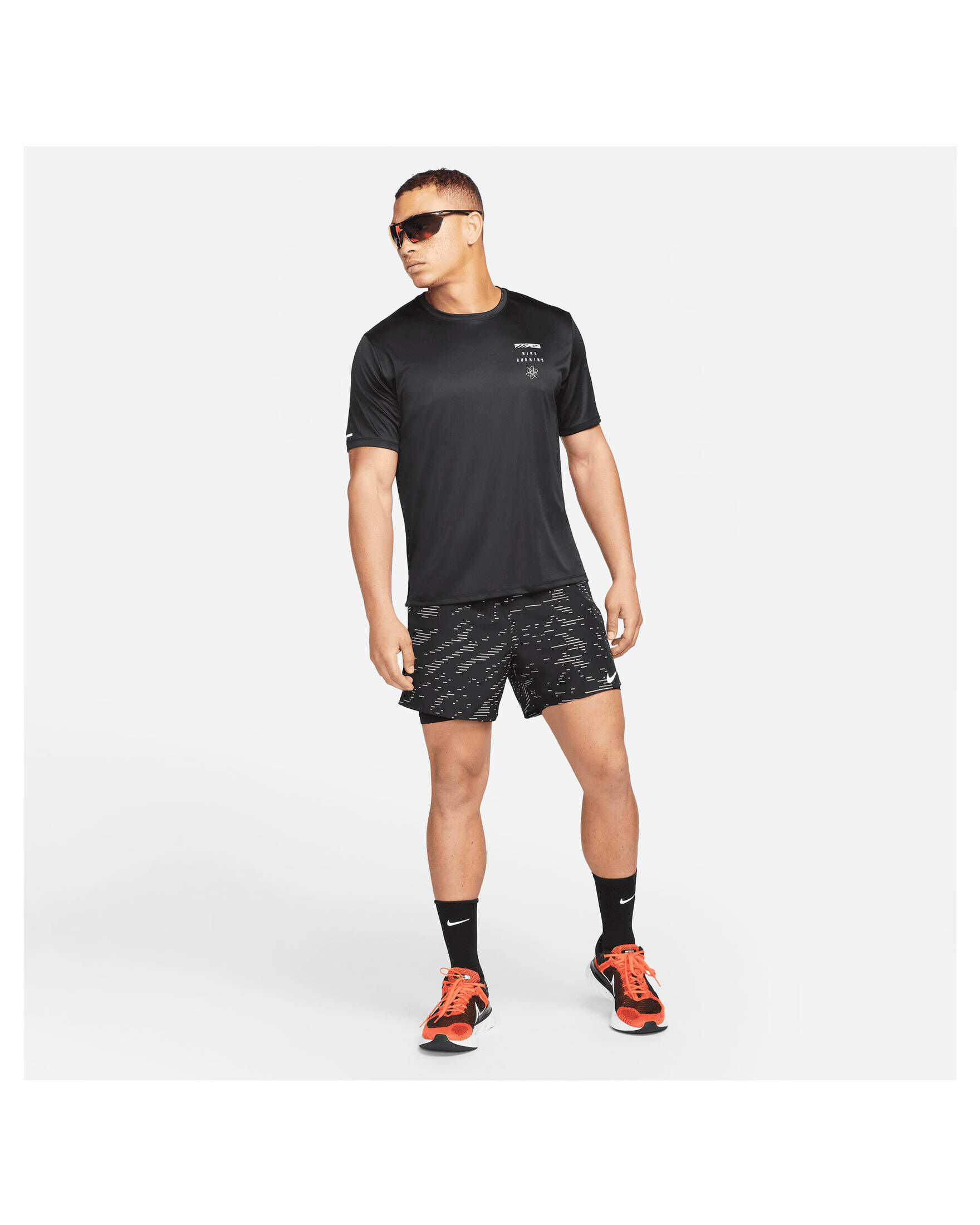 Nike| Herren Laufshirt DF UV RUN DIVISION MILER GPX S/S TEE BORDEAU