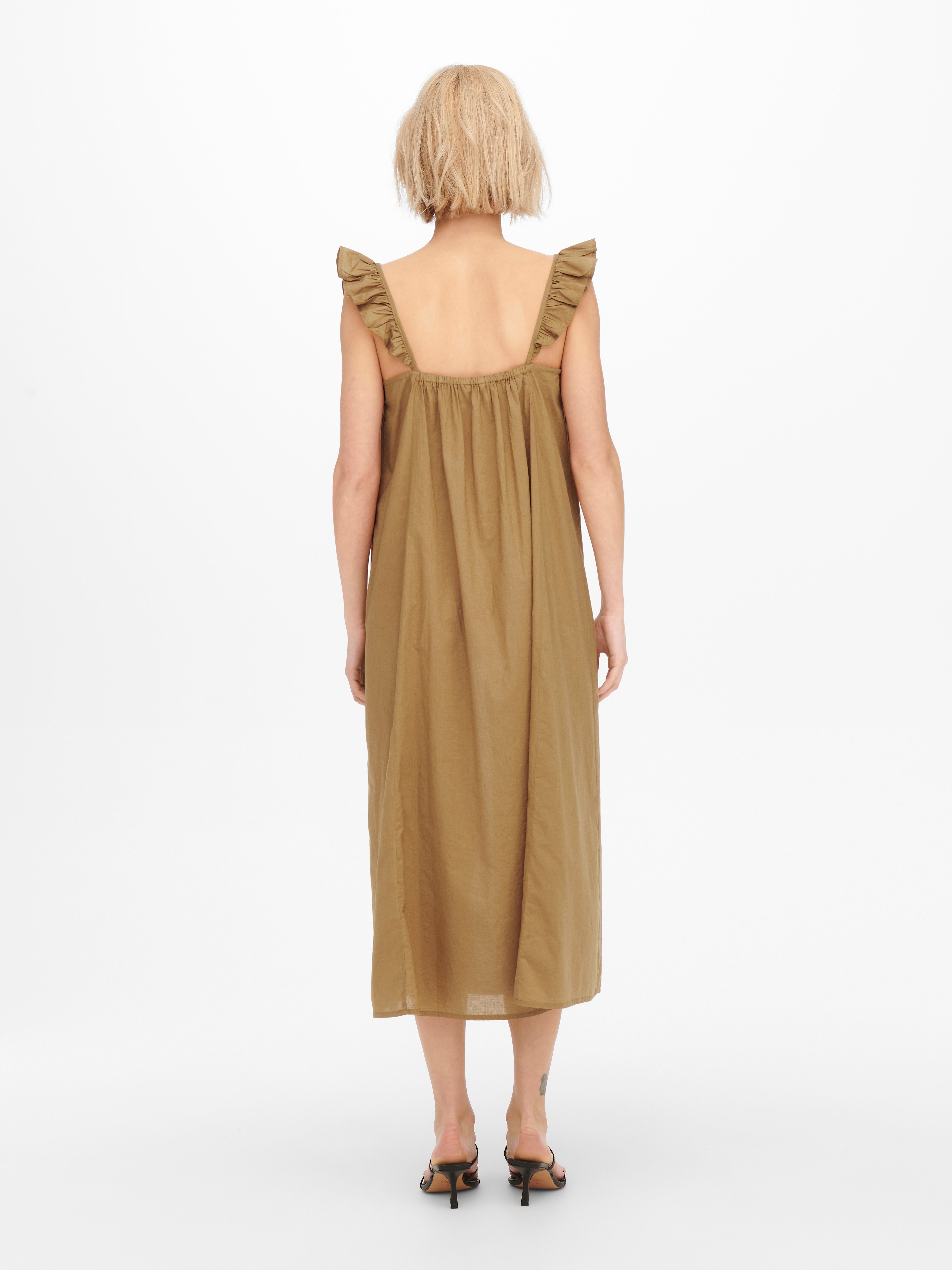 ONLALLIE Langes Kleid Toasted Coconut