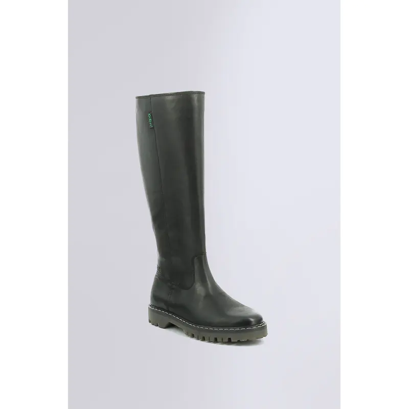 KICK DECKBOSTER NOIR BOTTES Cuir Femme