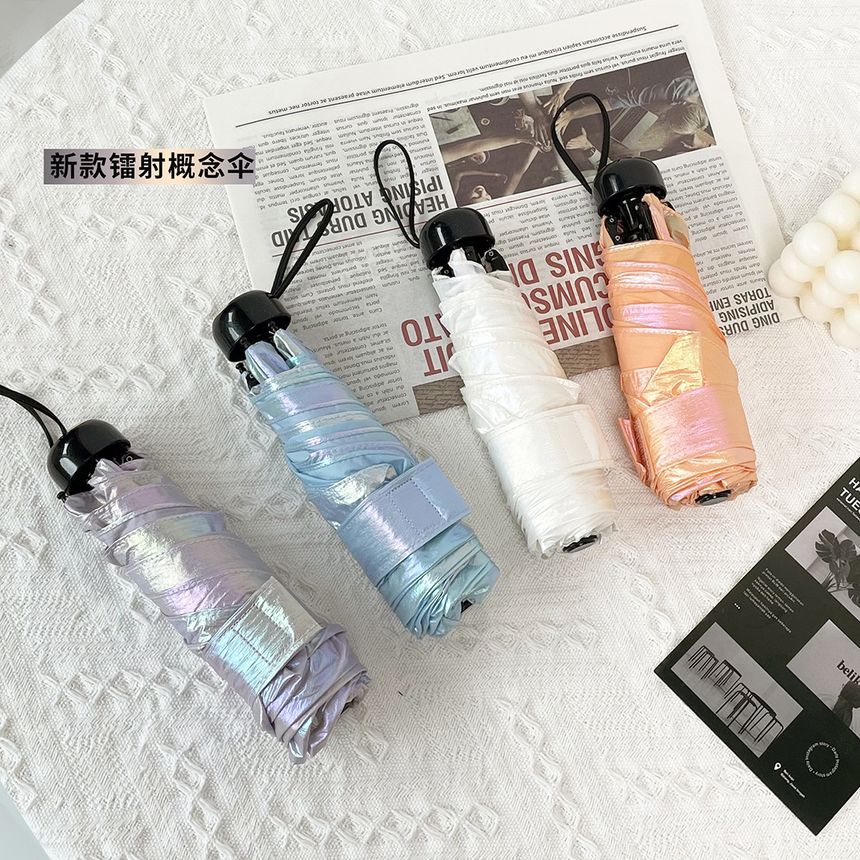 Fenmo - Compacte paraplu met effen glitter
