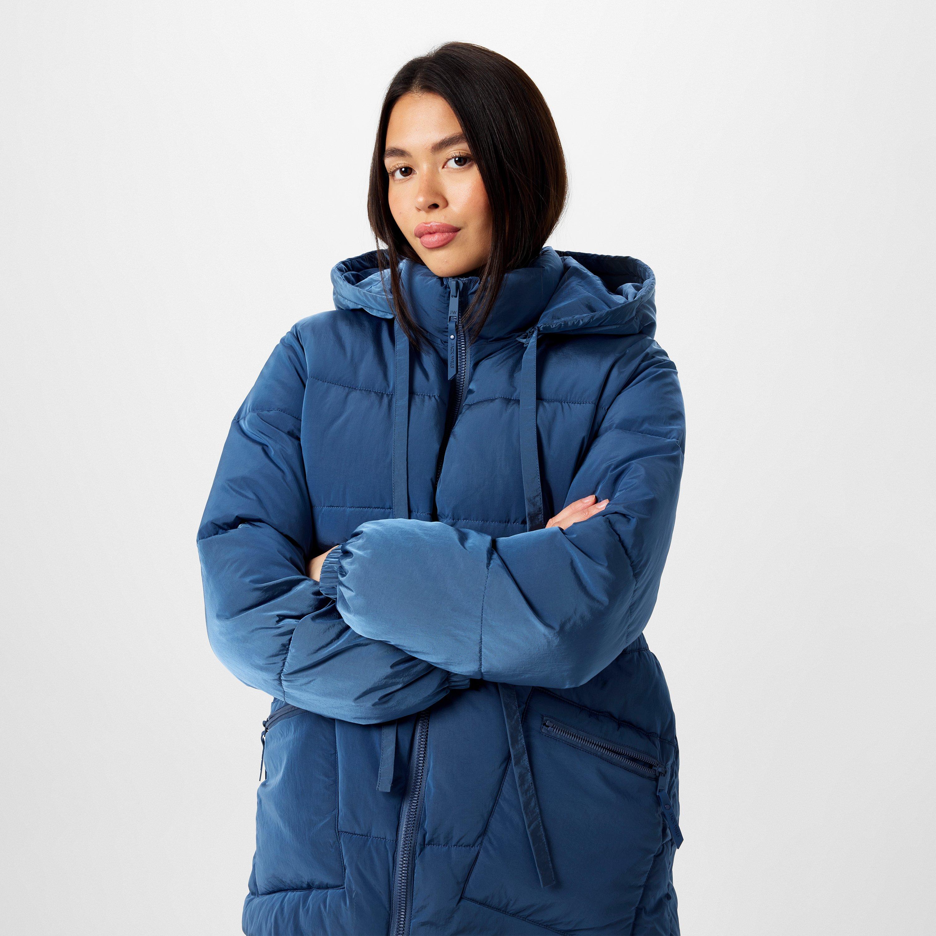 Jack Wills JW Belted Tie Puffer Jacket Womens