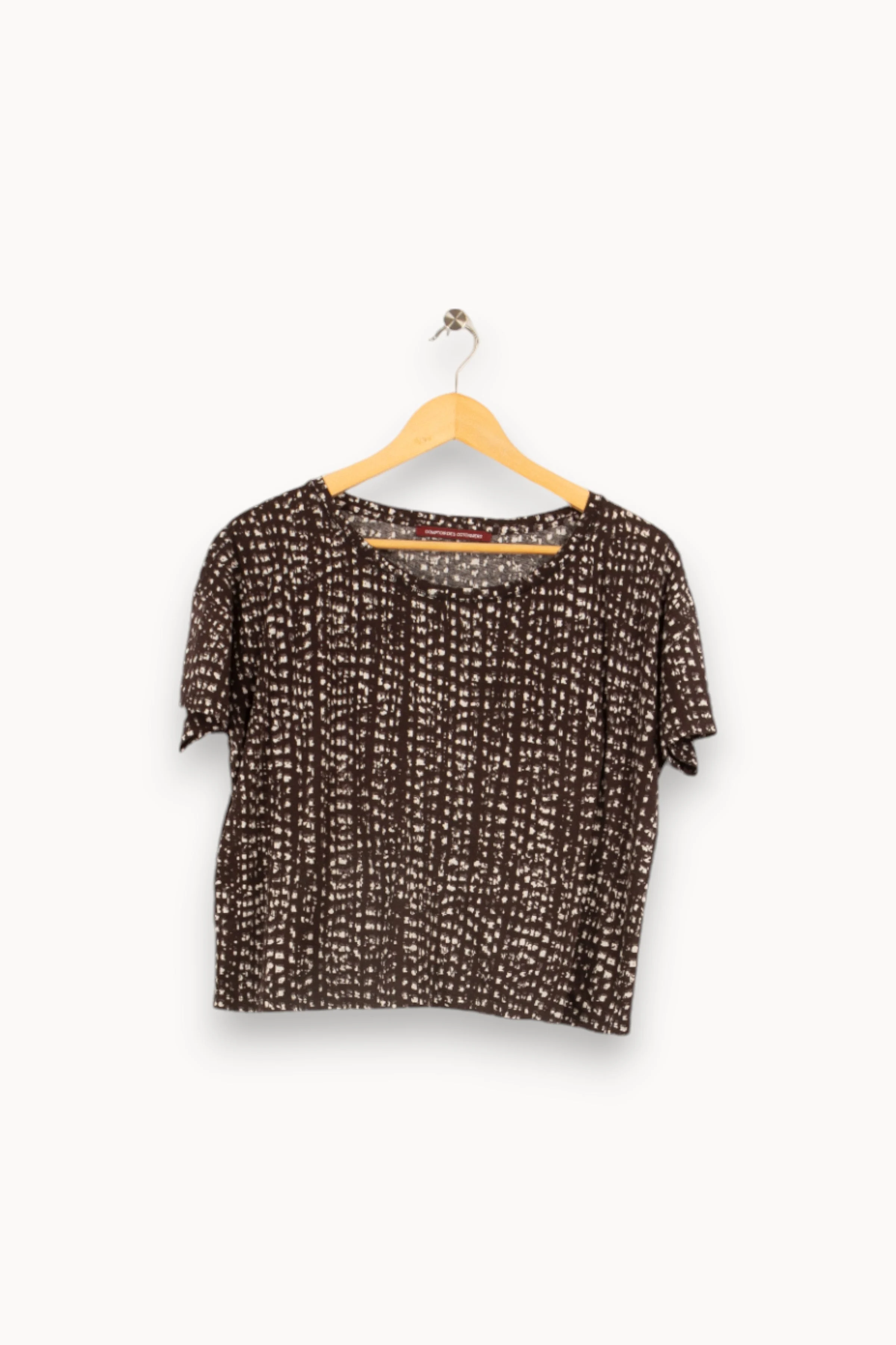 Tshirt noir à motifs | Noir