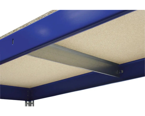 Palletstelling voor zware lasten, industriële stijl, blauw/grijs, 196x200x60 cm, 4 houten planken, draagvermogen 1000 kg, 9 stuks