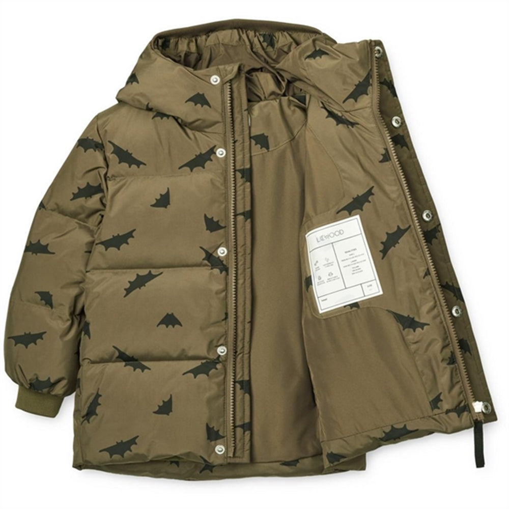 Køb Liewood Palle Puffer Dunjakke Bats / Khaki