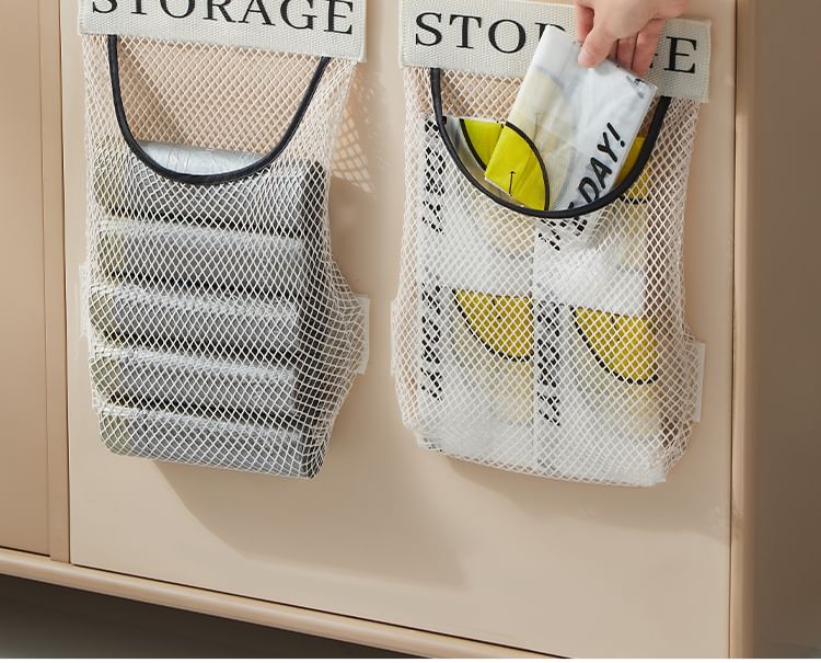 Worthbuy - Print Zelfklevende Mesh Hangende Organizer vard