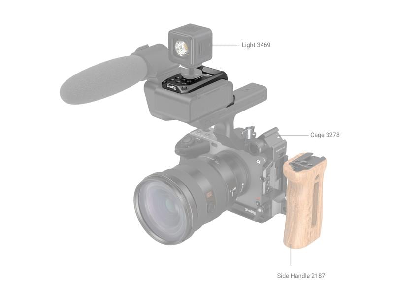 Smallrig Top Plate für Sony FX3 XLR Unit Deckplatte für Sony FX3 XLR-Einheit